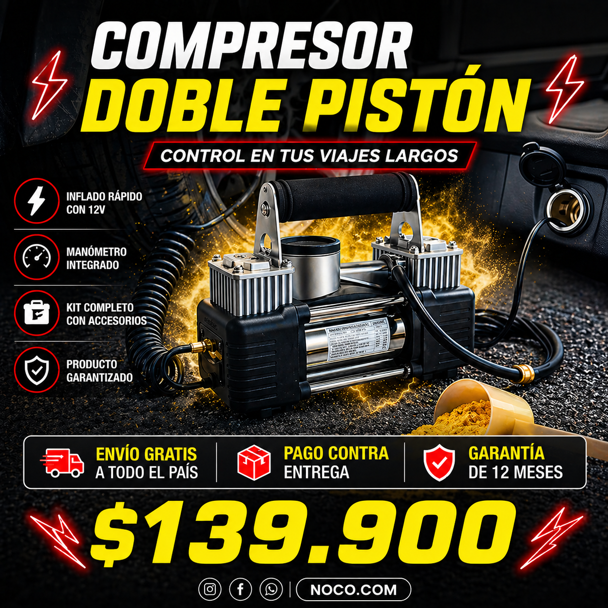 compresor doble piston
